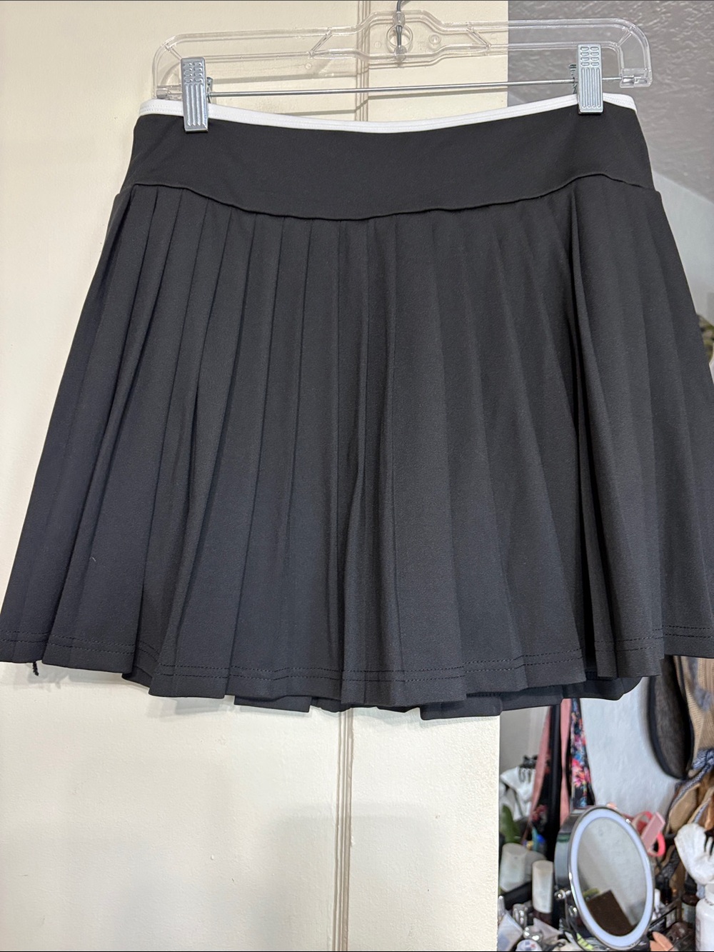 Patagonia Black Pleated Skater Skirt